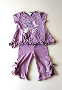 Conjunto de 2 piezas de algodón con apliques de pájaro y top conjunto de 2 piezas Naartjie para niños niñas - Imagen 1 de 7