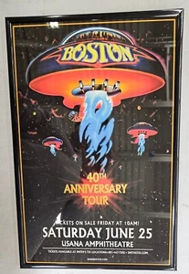 Boston 40th Anniversary Tour USANA Amphitheatre Concert Poster 11 X 17 Framed - Picture 1 of 2