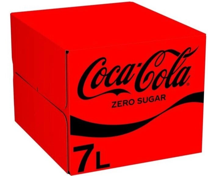 7ltr Coke Zero Bag In Box (Post Mix Syrup) - 4 weeks minimum dates - Image 1 of 1