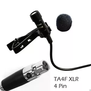 Micrófono de solapa para sistema inalámbrico micrófono de solapa Shure con mini 4 pines XLR - Imagen 1 de 4