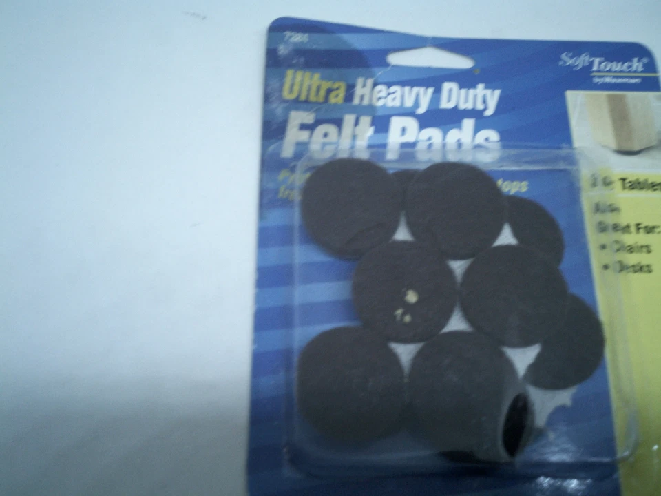 Almohadillas de fieltro Waxman autoadhesivas redondas ultra resistentes de 1 pulgada 16 piezas 74523072844 Foto 1 de 4