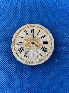 Original GRAVIERTES AUSGEFALLENES TASCHENWERK & ZIFFERBLATT ERSATZTEILE (1C/7... - Bild 1 von 4