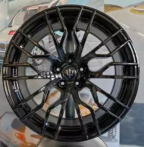 Set 4 Cerchi in Lega 21" per MASERATI LEVANTE S Alukola Disky Felni MD Black - Foto 1 di 1