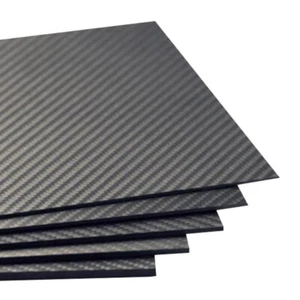 3K 400mmx250mm Real Carbon Fiber Board Plate Sheet Panel 0.2-2mm Thickness Black - Picture 1 of 4