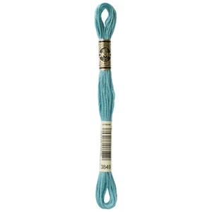 DMC 6-Strand Embroidery Cotton 8.7yd-Light Teal Green - 12 Pack - Picture 1 of 1