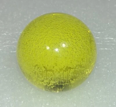 Japan Seimitsu Transparent Bubble Yellow Ball Top Video Arcade Joystick Parts - Image 1 of 4