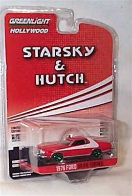 Ford Gran Torino 1976 Starsky & Hutch escala 1:64 Greenlight (base verde Chase) Foto 1 de 2