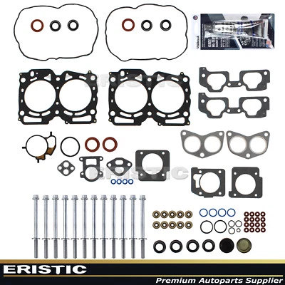 Juego de juntas de culata + pernos MLS para 99-05 Subaru Saab 2,5 L SOHC EJ25 Foto 1 de 2