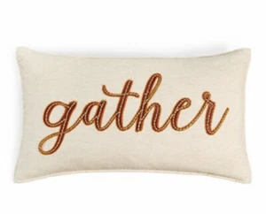 Almohada Decorativa Colección Martha Stewart “Reunir” 14”X 24” Nueva Acción de Gracias - Imagen 1 de 3