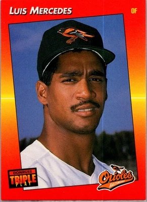 1992 Triple Play Luis Mercedes #145 Baltimore Orioles - Image 1 of 2
