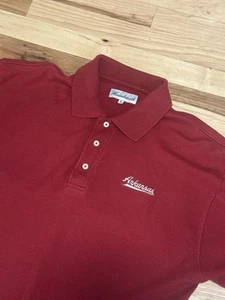 Polo rojo grande vintage Arkansas Razorbacks pata de gallo para hombre - Imagen 1 de 4
