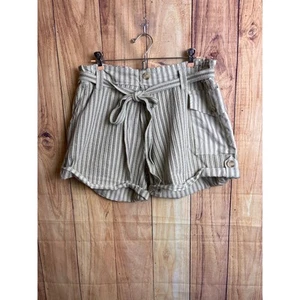 Free People Oversized Paperbag Linen Cotton Shorts with Pockets Size M New - Picture 1 of 5