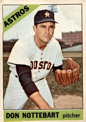 1966 Topps #21 Don Nottebart - Image 1 of 2