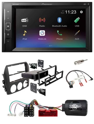 Pioneer DAB Lenkrad 2DIN Bluetooth USB Autoradio für Mazda MX 5 NC 05-08 schwarz - Bild 1 von 4