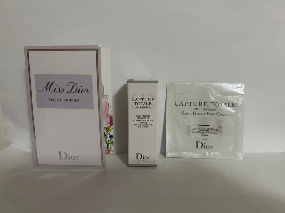 Dior Skincare Eye Cream Rich Cream Parfum Spray 3 Pcs Gift Set - Image 1 of 1