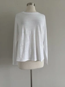 NEW EILEEN FISHER 100% ORGANIC LINEN LONG SLEEVE TOP SHIRT SIZE S/P - Imagen 1 de 7