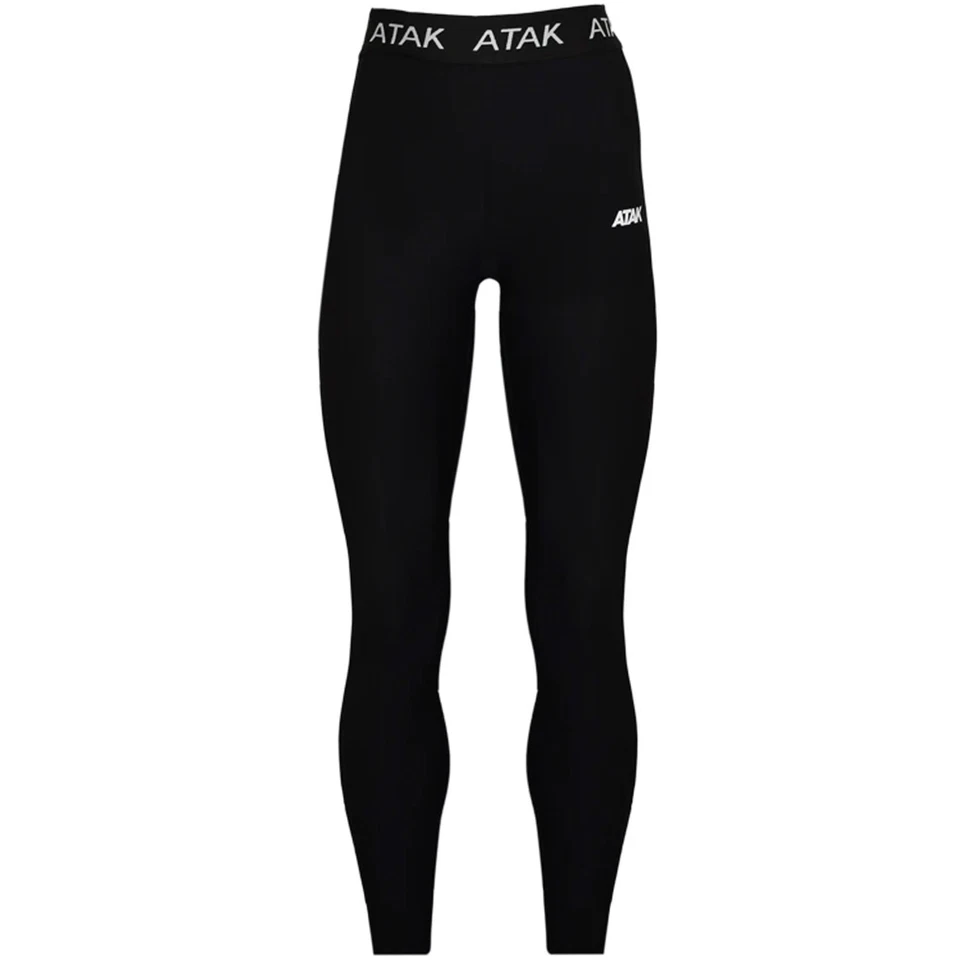 ATAK Womens Thermal Sports Active Base Layer Compression Tights Bottoms - Black - Image 1 of 1