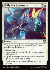 x4 Rally the Monastery - Foil U MTG Tarkir: Dragonstorm M/NM, English - Picture 1 of 1