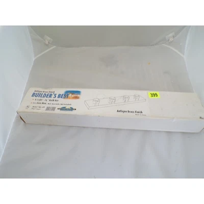 Harbor Breeze Builder's Best Antique Brass 4 Light 24" Bath Bar Vanity Fixture - Image 1 of 3