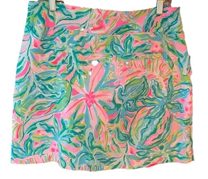 Pantalón corto Lilly Pulitzer talla 10 clásico rosa de lujo deportivo Pickleball golf diario - Imagen 1 de 8