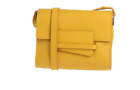 Nwt Il Bisonte Yellow ( Ocher)  Bag 100% Smooth Leather