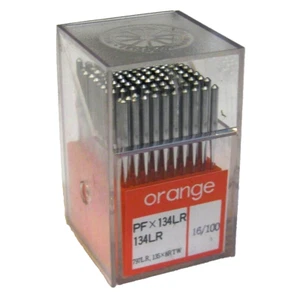 ORANGE PF x 134LR 134LR 135x8TW 797LR Leder Größe #16/100er Pack mit 100 Nadeln - Bild 1 von 5