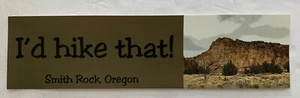 Neu Smith Rock Central Oregon Vinyl Autoaufkleber 11,5 "X3" Wandern Affengesicht - Bild 1 von 4