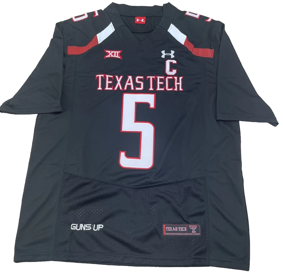 Patrick Mahomes Texas Tech College Football Jersey L Large Kansas City Chiefs - Image 1 of 4