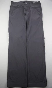 Pantalones para mujer Prana de altura media exterior negros con cremallera de bolsillo talla 4 (31x31) - Imagen 1 de 8