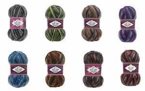 Sock Yarn Alize Superwash 4ply 100g 75% Wool/25% Nylon Self Patterning /Plain - Picture 1 of 55