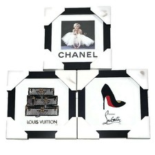 Fairchild Paris Art Set Framed Print Louis Vuitton Louboutin Chanel 