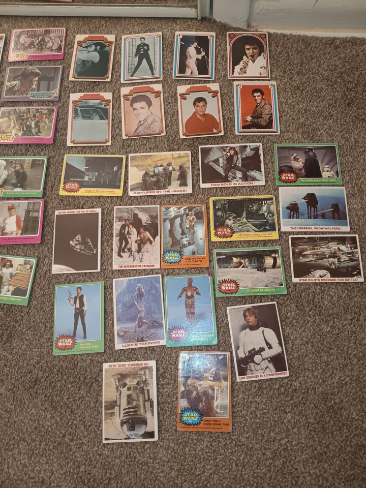 редкие звездные войны, ангелы Чарли, Элвис, коллекционные карты в хорошем состоянии  - Изображение 1 из 4