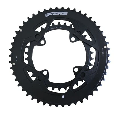 FSA Road bike Chainring Set 50T 34T Alloy 11 speed 120BCD 90BCD 4 Bolt - Image 1 of 4