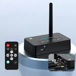 Adaptateur amplificateur audio stéréo 2 en 1 BT 5.1 AUX NFC vers RCA - Photo 1/12