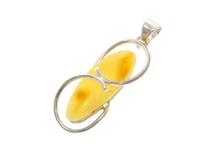 Joyería de plata de ley 925 y ámbar báltico - PD2027 - Colgante único - Imagen 1 de 9