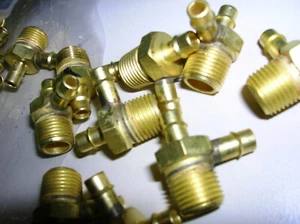 Messing Fitting 1/8 LT4 Dual Barb Connector 5 Stück - Bild 1 von 2