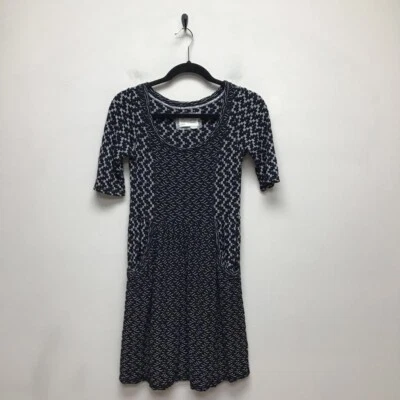 Vestido Vaina Saturday Sunday Anthropologie Mujer Negro Blanco Media Manga XS Foto 1 de 4