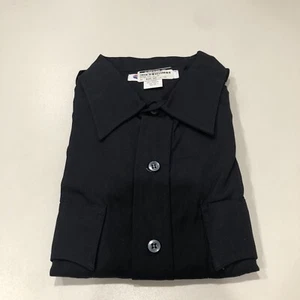 Liberty Long Sleeve Dark Navy Polyester Cotton Shirt Size 18/18.5 Sleeves 36/37 - Picture 1 of 2