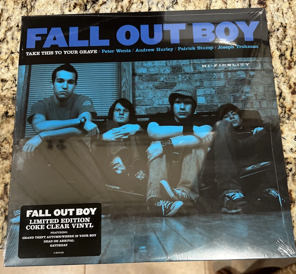 Fall Out Boy Take This To Your Grave 3rd Press Coke Clear /750 Hot Topic SEALED - Image 1 of 4