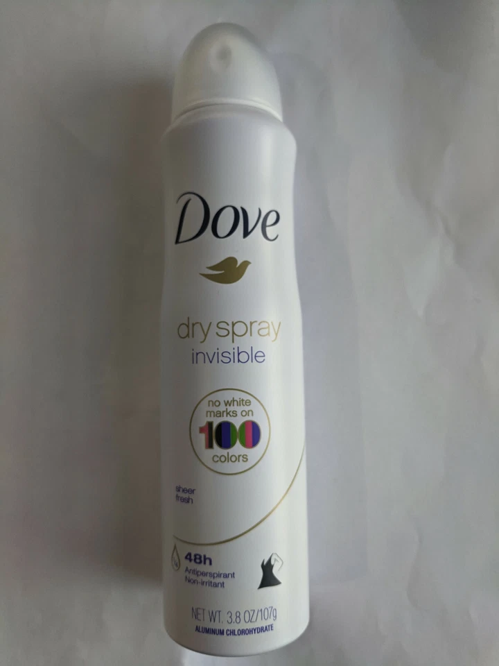 Dove сухой спрей невидимый 48h антиперспирант дезодорант, чистый свежий, 3,8 унц  - Изображение 1 из 1