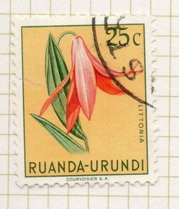 Rwanda 1953 Flowers Early Issue Fine Used Value 25c. 248018 - Picture 1 of 1