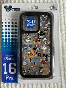 DISNEY PARK Mickey And Friends Efecto 3D Transparente iPHONE 16 Pro Estuche Nuevo - Imagen 1 de 2