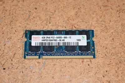 Hynix 4GB PC2-6400S 2Rx8 Laptop RAM DDR2 HMP351S6AFR8C - S6 AB - Image 1 of 4