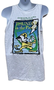 Vintage 90's Notre Dame Hawaii Shirt Mens Large White Thunder In Pacific USA - Picture 1 of 7