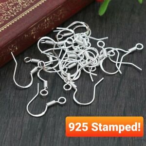 925 Stamped Sterling Silver Earring Hooks Backs Clasp Jewellery Making Findings