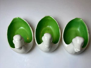 (3) Moriyama Mori-Machi Duck Salt Cellars / Small Trinket Dishes CUTE 1920s - Picture 1 of 11
