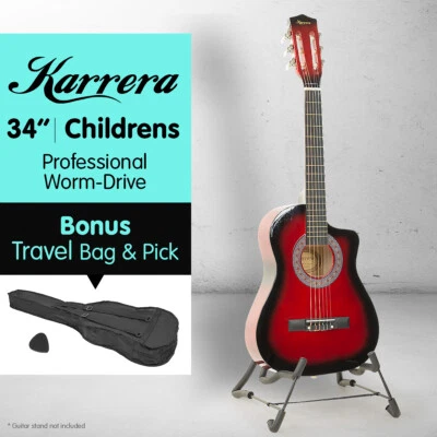 NEW RED CHILDRENS ACOUSTIC GUITAR IDEAL KIDS GIFT - image 1 of 4