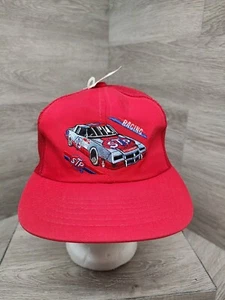 Vtg 1980s King Richard Petty STP Pontiac Red Trucker Snapback Hat New Old Stock  - Picture 1 of 12