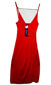 One Clothing Los Angeles Woman’s Size S Red spaghetti string body wrap Derss - Picture 1 of 12