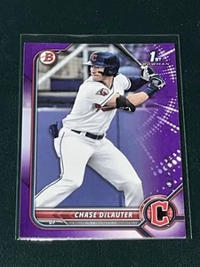 2022 Bowman Draft Chase DeLauter PURPLE /250 - Picture 1 of 3